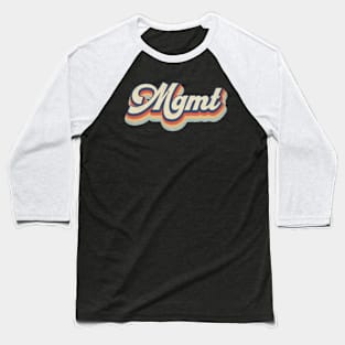 Retro Mgmt Pattern 70s 80s 90s Birthday Classic Style Baseball T-Shirt